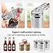 Can Opener，Famistar Stainless Steel Manual Can Opnern Smooth Edge Good Grips Can Tin & Jar Opener with Built-in Bottle Opener