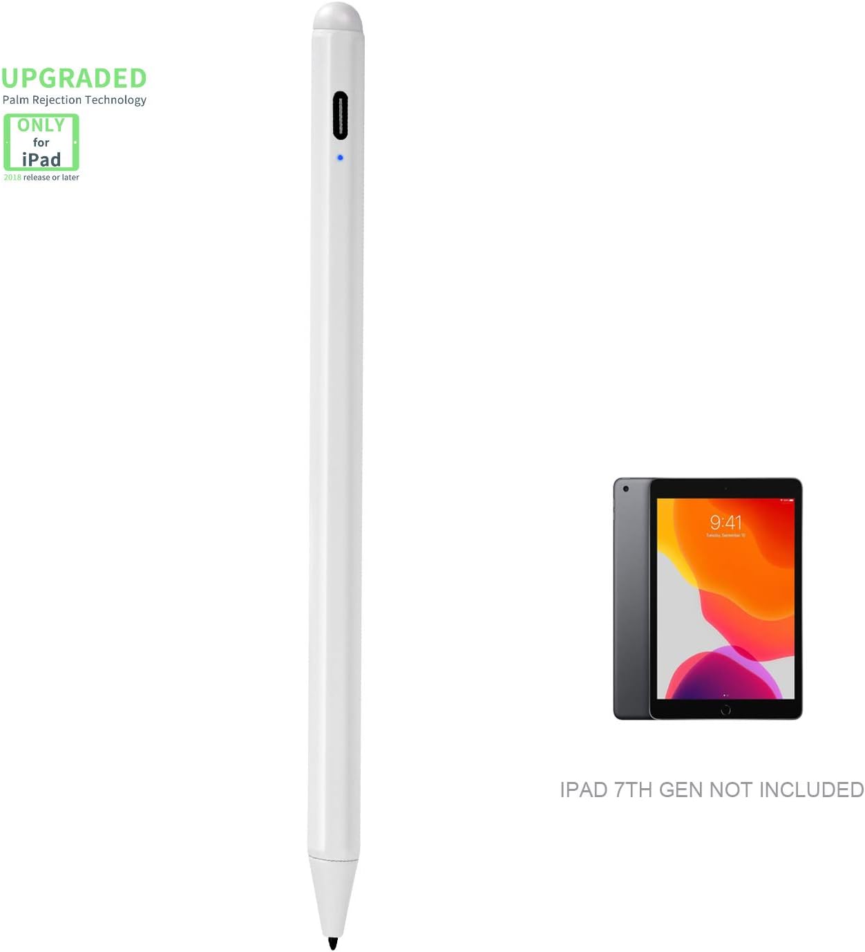 2019 iPad 7th Generation10.2 Stylus Pen with Palm Rejection