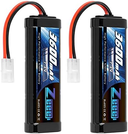 Zeee 7.2V 3600mAh RC NiMH Battery with 