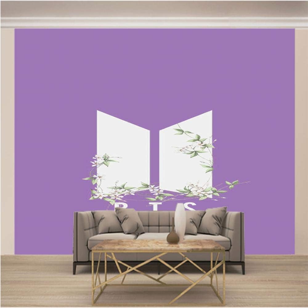 Amazon Jiaoyk 壁紙壁画背景壁紙写真壁紙 パープル パターン カスタム壁画壁紙壁3d写真壁紙用リビングルーム寝室現代家の装飾 300cm W X210cm H 壁紙