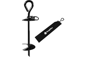 SNAGLE PAW Dog Tie Out Stake,Premium Heavy Duty Dog Anchor Spike for Tie-Out Cable Chain in Yard or Camping, No Bending or Pulling Out for Small, Medium or Large Dog