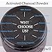 Activated Charcoal Teeth Whitening Powder Peppermint Flavor, Whiten Teeth by Natural Coconut Activated Charcoal Gently for Enamel 2.11 oz