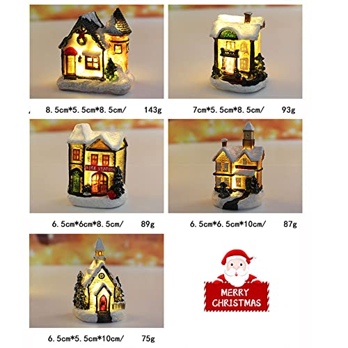 Christmas Village Light Up House, LED Lighted Christmas Village Houses
