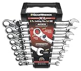 GearWrench 85798 8 Piece XL Locking Flex-Head Ratcheting Combination Wrench Set SAE