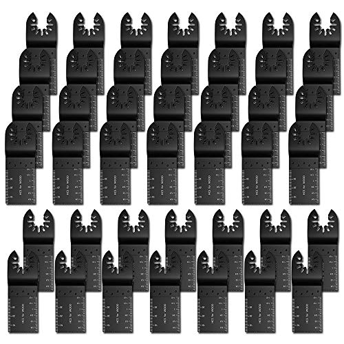 50PACK Wood Oscillating Saw Blades Professional Universal Quick Release Multitool Tool Blade for Bosch, Craftsman, DeWalt, Dremel, Fein, Ridgid, TCH, Makita, Milwaukee, Rockwell