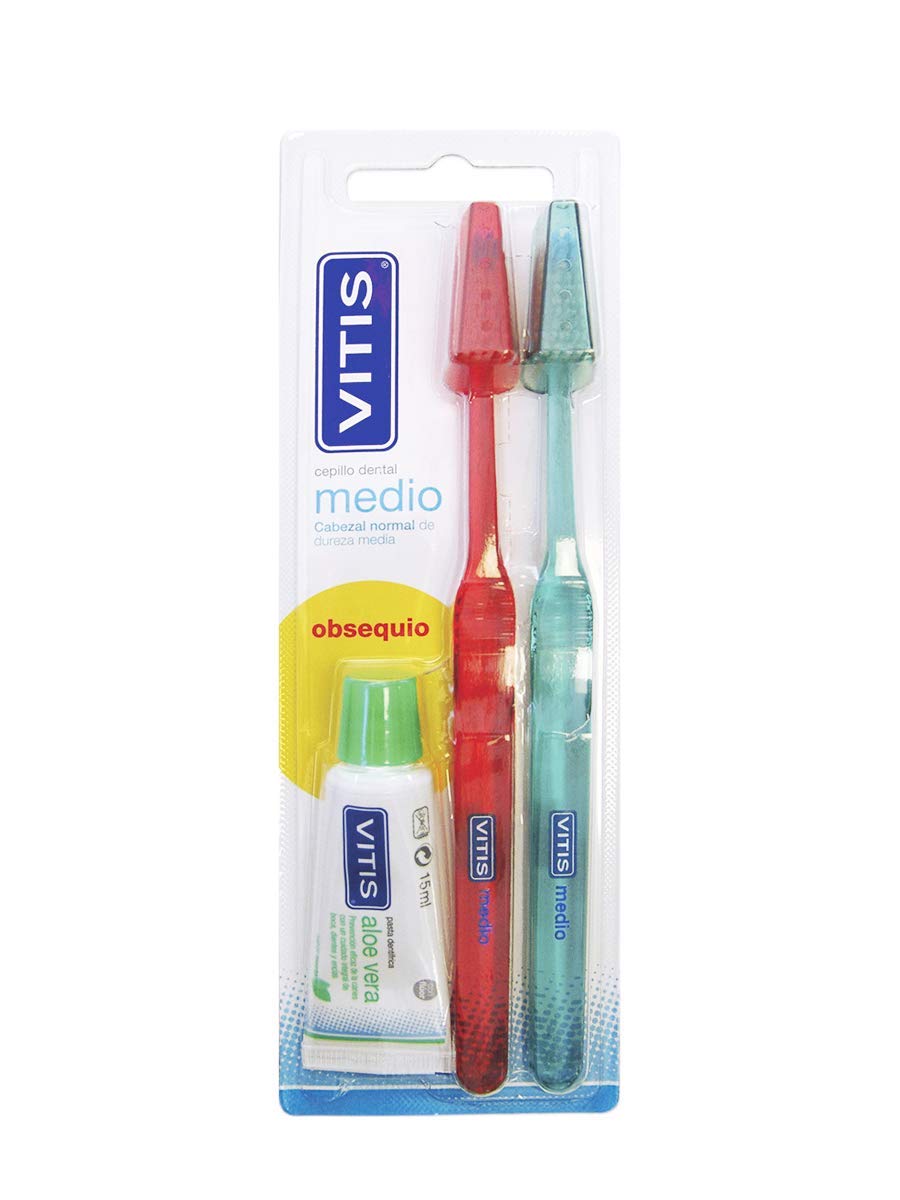 DENTAID VITIS Duplo Medium Toothbrush