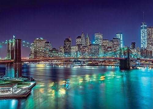 New York In The Night Jigsaw Puzzle, 3000 Pieces, Made in Italy