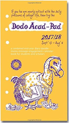 Dodo ACAD-PAD 2017-2018 Filofax-Compatible Personal Organiser Diary Refill Mid Year / Academic Year, Week to View: A ... for Students & Teachers (Dodo Pad)
