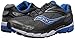 Saucony Men's Ride 8 Running Shoe, Grey/Black/Blue,12 M US