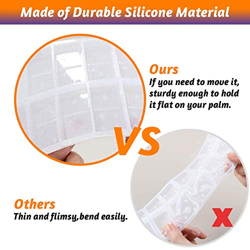 LOKiVE Silicone Resin Molds Domino, 2PCS Domino Double Six Epoxy Resin Molds, Silicone Domino Game Molds for DIY Silicone Molds for Personlized Dominoes, Painting Brushes & 20 Latex Finger Cots