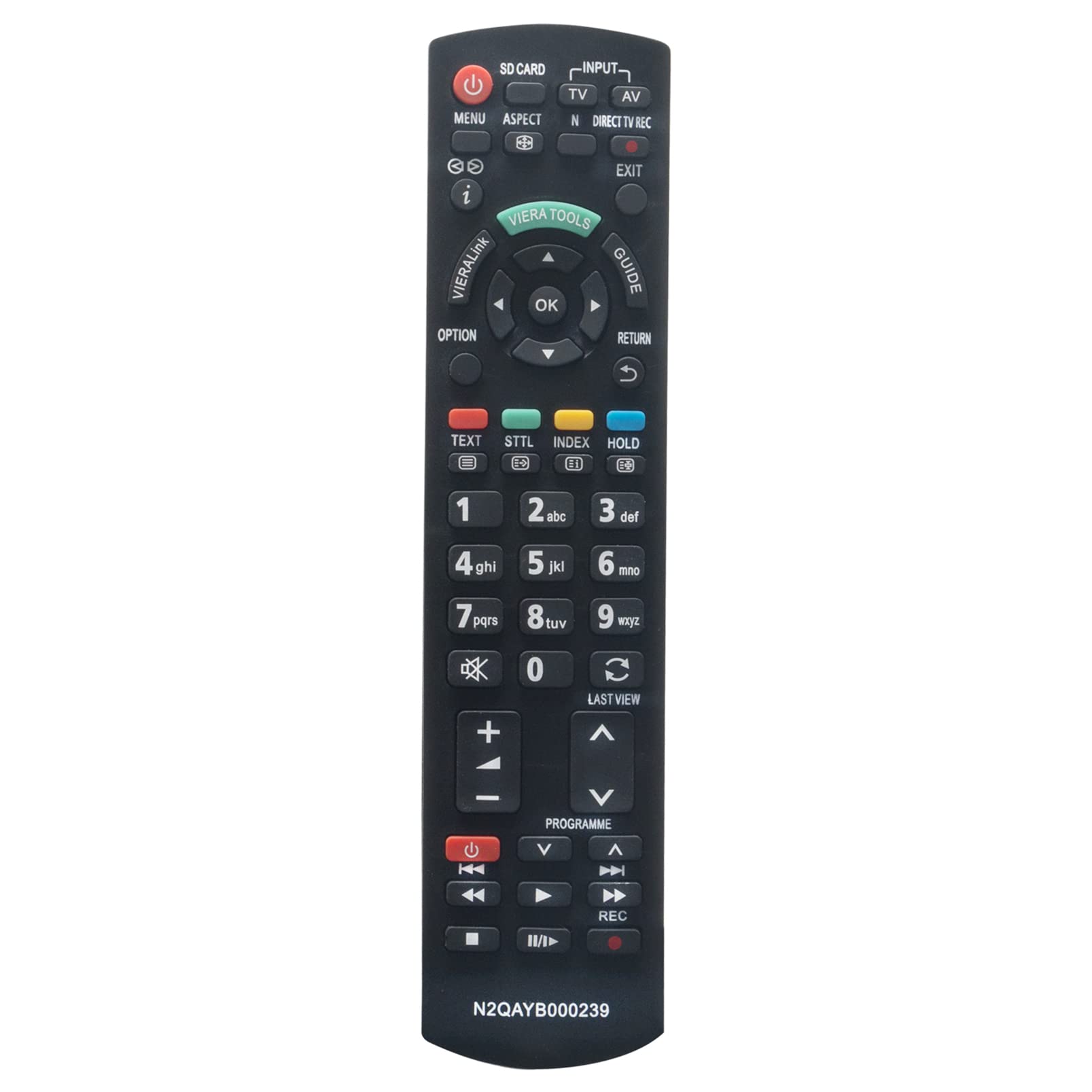 ALLIMITY N2QAYB000239 Replace Remote Control fit for Panasonic Viera TH-65PZ800E TX-32LXD81FV TH-46PZ80E TH-D42PN83EA TH-50PZ81E TX-26LXD80F TH-50PZ80E THD-42PT84E TX-32LZD81FV TX-32LXD80F