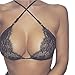 DATEWORK Women Hollow Translucent Wrapped Chest Sheer Lace Lingerie (S)