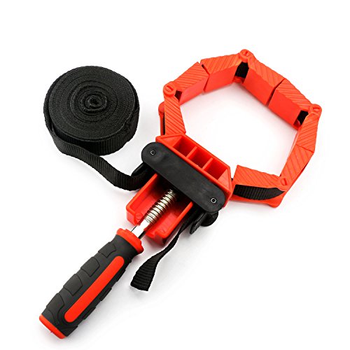 Band Strap Clamp Tool, EnPoint Strap Clamp Woodworking Belt Clamp Band Clamp Ratcheting Picture Frame Ratchet Corner Miter Mitre Vise Tool With Quick Release Screw Handle Lever