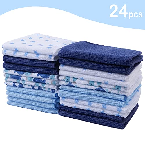 Viviland Baby Washcloths 24 Pack, Softest Baby Bath Towel with Super