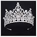 Eseres Pageant Crown Tall Tiaras for Women Wedding Queen Crown Prom Queen