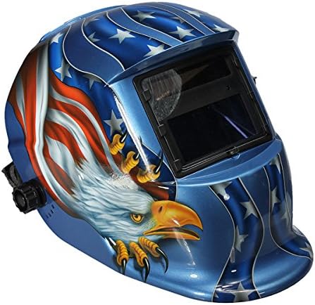 WELDTOOLS Welding Helmet Auto Darkening Solar Powered Weld/Grind Selectable Mask Protector for Arc Tig Mig Grinding Plasma Cutting