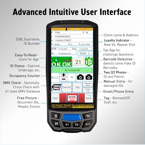 IDVisor Smart Plus ID Scanner - Drivers License and Passport Age Verification & Customer Management - Extra Large 5