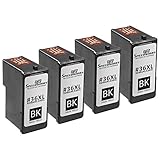 Speedy Inks - 4 Pack Remanufactured Lexmark 36XL / 18C2170 High Yield Black Ink Cartridge