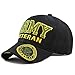 The Hat Depot 1100 Official Licensed Military 3D Embroidered Army Veteran Cap (Army-Black)
