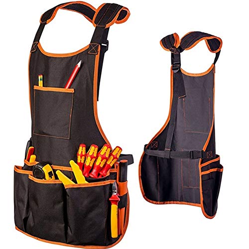 image for Lovt Apron Protective with Tool Pockets Oxford Cloth Waterproof Profes