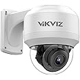 VIKVIZ 8MP Outdoor PTZ IP Camera Dome with Built-in Mic,4X Optical Zoom 16X Digital Zoom Pan Tilt with 165ft IR Night Vsion,Human/Vehicle Detection,WDR,IP67,IK10,ON-VIF,Compatible with Hik-Vision