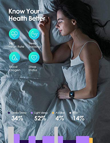 Smart Watch, Fitness Tracker with 1.57inch Touch Screen, Smartwatch for Men Women Blood Oxygen Meter Heart Rate Sleep… - Image 4