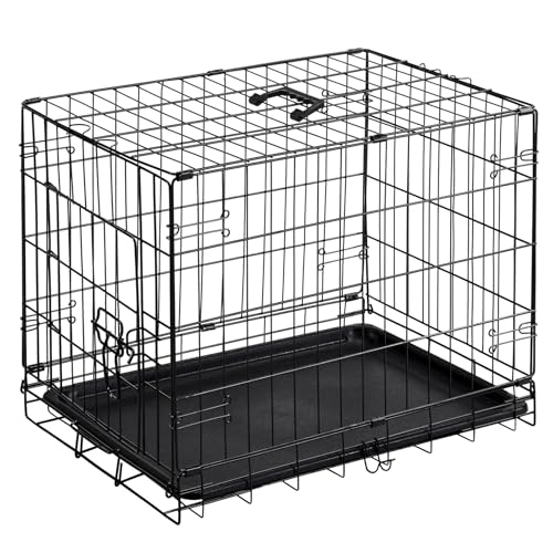 DUMOS Foldable Metal Dog Crate