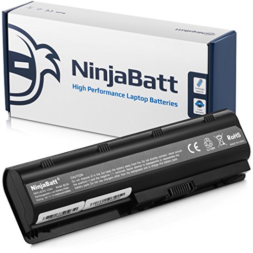 NinjaBatt Laptop Battery for HP 593553-001 593554-001 636631-001 593550-001 593562-001 584037-001 HSTNN-LB0W MU09 G62 HSTNN-UB0W High Performance [6 Cells/4400mAh/48wh]