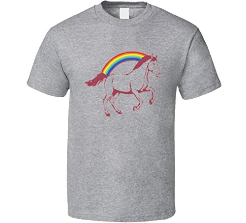 Logan Movie Laura Kinney Horse Rainbow Cool Movie T Shirt S Sport Grey