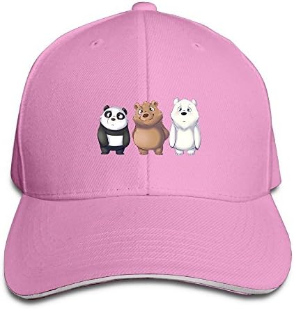 Huajsu We-Bare-Bears Men's Novelty Flat Hat Baseball Cap Hip-Hop Peaked Cap For Four Seasons