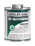 Weld-On 10257 Quart 790 Multi-Purpose PVC Cement, Clear, 1-Pack