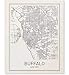 Buffalo Poster, Buffalo Map, Map of Buffalo, Buffalo Art, Minimalist Poster, City Map Posters, Buffalo New York Map, Black and White, Map Wall Art, Map Art, Scandinavian Poster, 8x10
