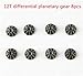 TOTS Wltoys 12428 12428-A 12428-B 12428-C RC Car Spare Parts Upgrade Metal Differential / Differential Gear 12428-0091/12428-0133 (16 Pcs)