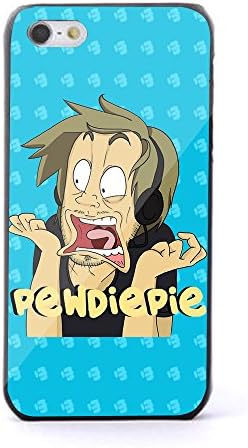 PewDiePie youtubers cartoon art background for iPhone and Samsung Galaxy Case