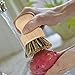Yatuela Plant Based Cleaning Brush Set, 6 Piece for Vegetable, and Kitchen Dish Cleaning, Sisal & Coconut Fibers with Bamboo Handles, Zero Waste & Biodegradable Kitchen Brushes