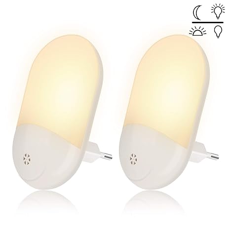 Nachtlicht Steckdose Nachtlicht Baby kind LED Nachtlicht Steckdose mit Dämmerungssensor, Baby Licht automatisch Stromsparende