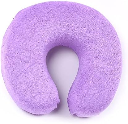 Travel Pillows Travel Neck Pillow Memory Foam Soft Large U Shaped Car Head Rest Support Pillow neck pillow pillows for travel inflatable memory foam car cover Purple