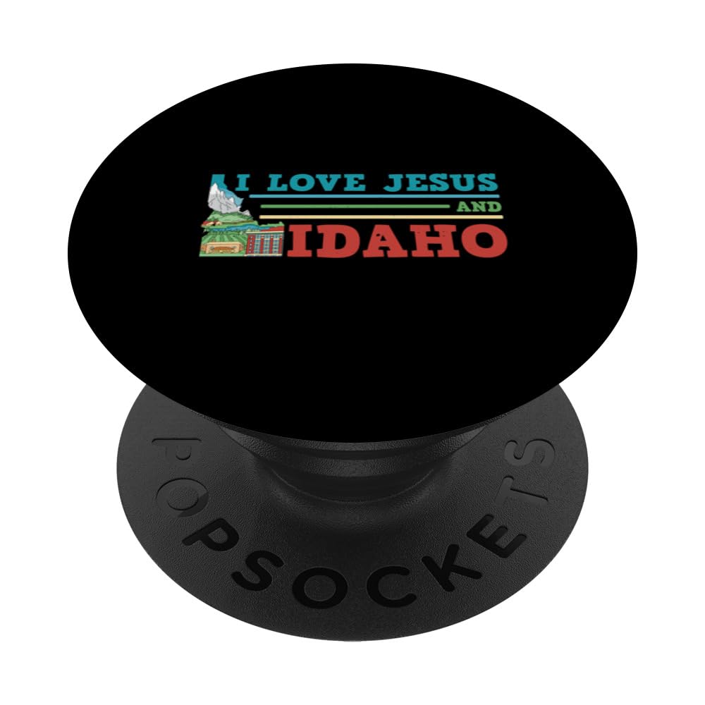 Idaho Lover Christian Religion Faith Jesus Catholic PopSockets Swappable PopGrip