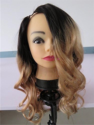 QIRUI HAIR 8A Grade U Part Body Wave Wigs Virgin 100% Brazilian Remy Human Hair Wigs with Baby Hair Ombre Color #1B#27 For Black Women 14Inch