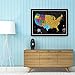 US Map w/ Scratch Off Ink by VespucciWorld (24x17