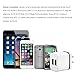 OKRAY 3 Pack 2A 10W Colorful Portable Dual USB Travel Wall Home Charger Power Adapter Plug for iPhone SE 6s Plus, iPad Air, Samsung Galaxy, Android, HTC, Google Nexus, Nokia (3 Pack Black)
