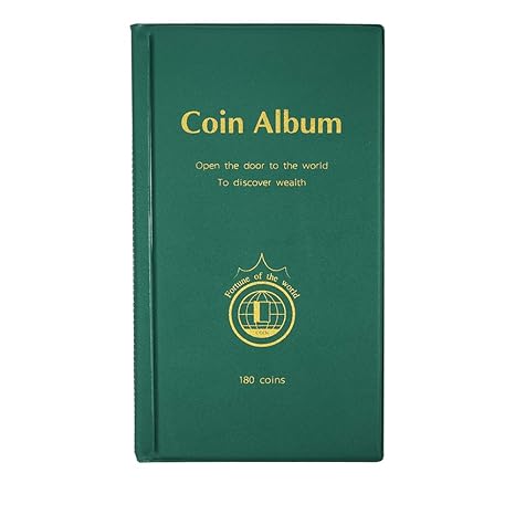 MULOVE 180 Taschen Münzsammlung Münzalbum,Münzen Sammelalbum Geeignet für Münzdurchmesser Weniger als 4,2 cm Münzen Aufbewahr