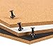 Juvale 3 Pack Hexagon Cork Board Tiles with Push Pins - Adhesive Cork Bulletin Board Hexagonal Tiles for Walls (7.9 Inch)