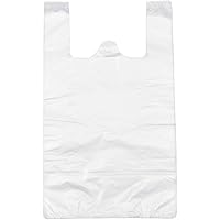 LazyMe T-Shirt Carry-Out Bags Plastic Grocery Bags With Handles Shopping Bags In Bulk Restaurant - View #8