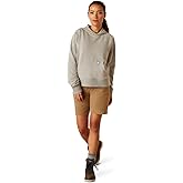 ARIAT Women's Rebar Lightweight Cropped Hoodie, Heather Grey, X-Small