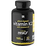 Vitamin K2 (as MK7) with Organic Coconut Oil | Made with MenaQ7 from Fermented Chickpea | Non-GMO Verified, Vegan Certified (