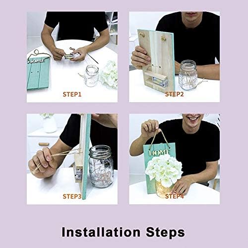 Mason jar wall sconces with floral decor, priced at $18.99.