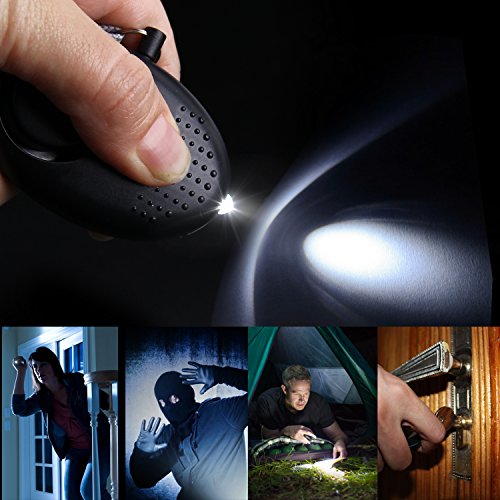 image for BELK 2 Pack Personal Alarm 140DB EDC Keychain Security Alarm with LED 