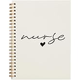 QUICQOD Nurse Notepad Gifts,Nursing Notebook Gifts,Nursing Student Graduation Gifts,Nursing School Essentials,Nursing Student Essentials 5.5x8.3(beige)