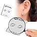 Earrings,NNDA CO 1 Pair Fashion Weight Loss No Piercing Magnet Ear Stud Earrings for Men Wome (Tranparent white)